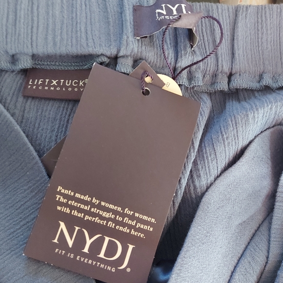 NYDJ Straight Pull-On Pants In Plus SizeIn Cotton Gauze - Picture 13 of 13